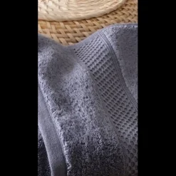 Serviette de bain éponge nouvelle technologie - Gris