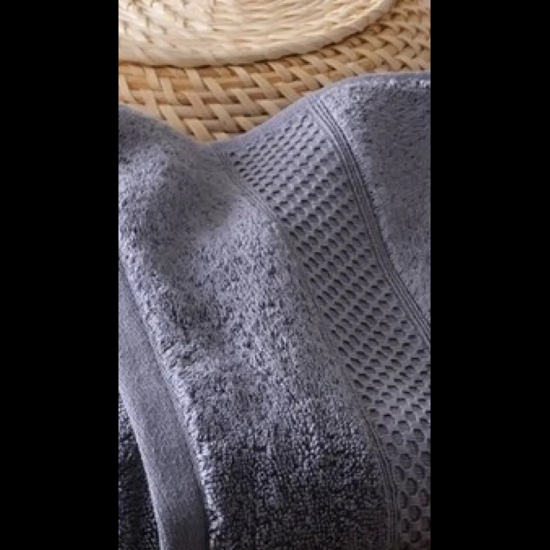 Serviette de bain éponge nouvelle technologie - Gris
