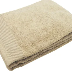 Serviette de bain uni en micro-coton 600 gr/m² - Sable