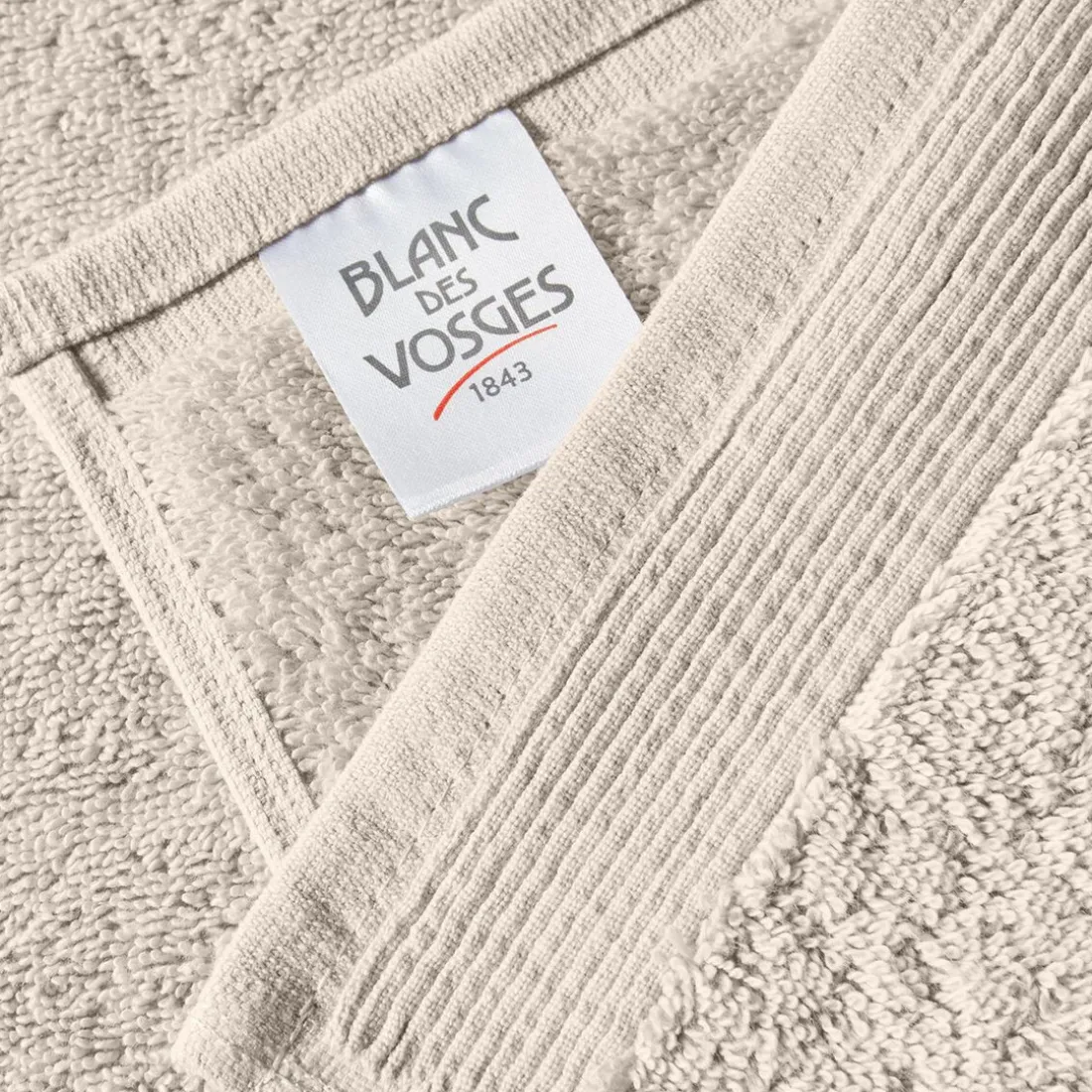 Serviette de bain uni en micro-coton 600 gr/m² - Sable