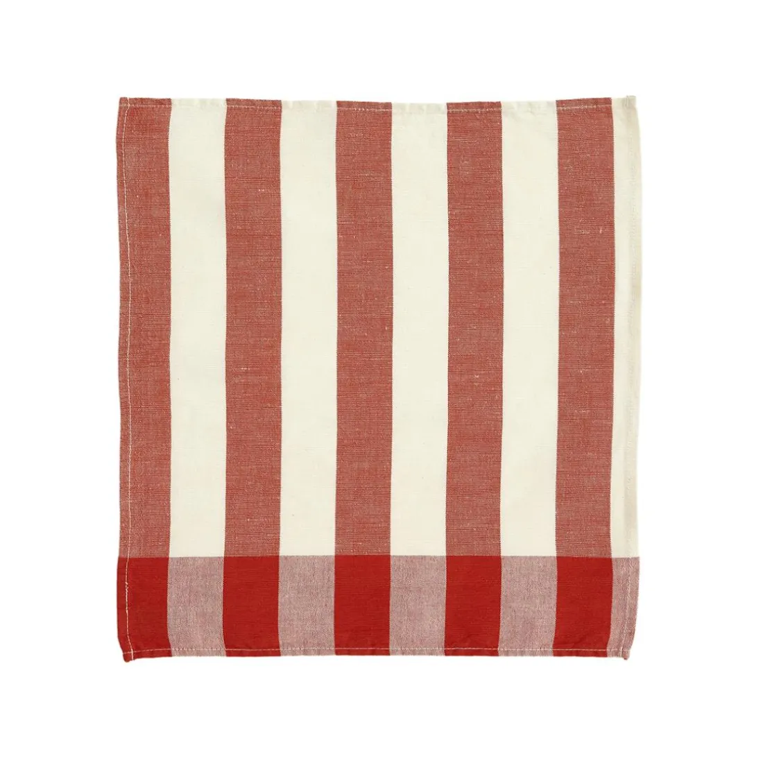 Serviette de table en métis, MALO-Rouge moyen-40 x 40 cm