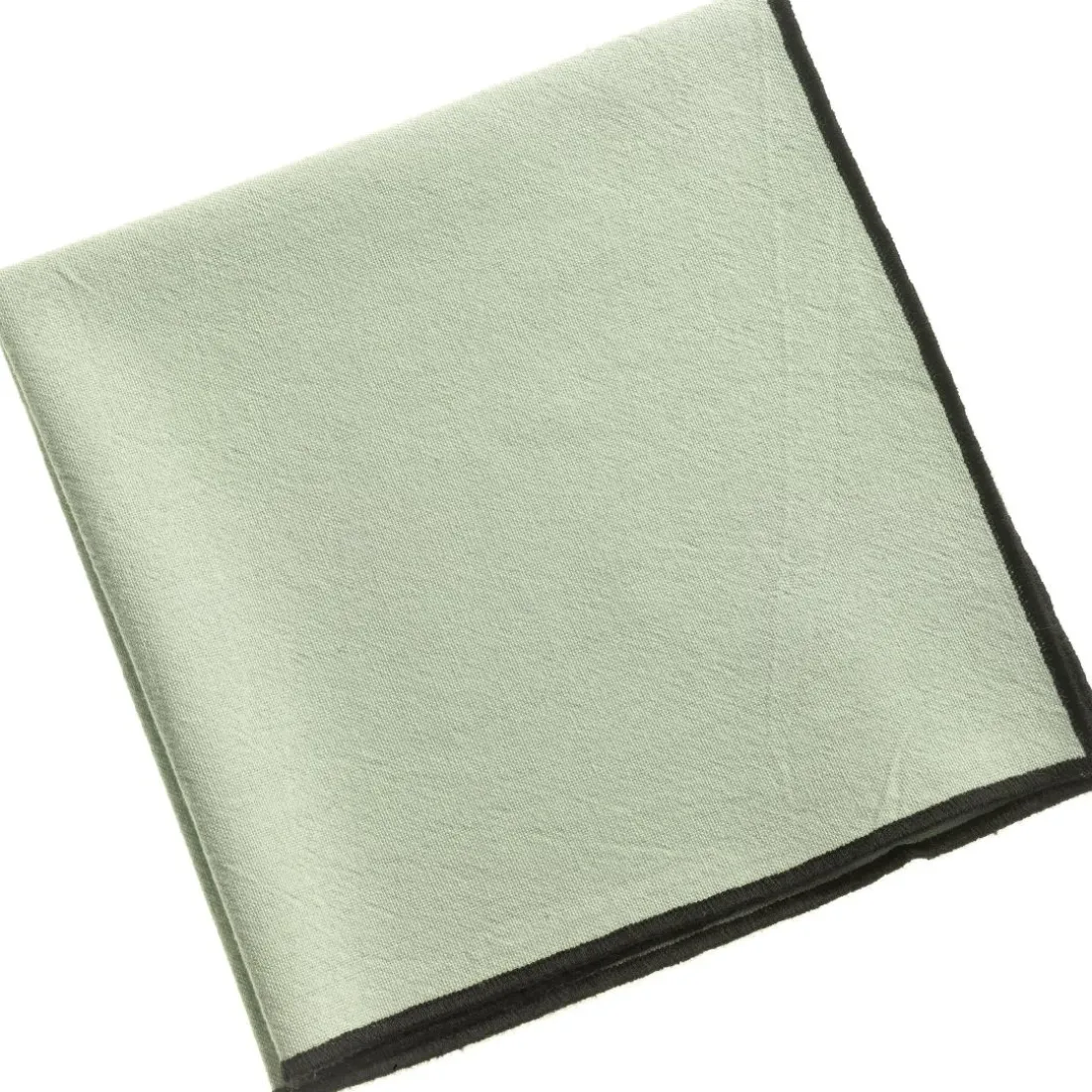 Serviette de table recyclée Grace Céladon 40 x 40