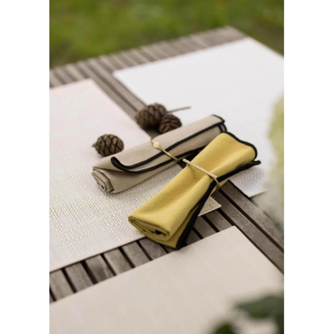 Serviette de table recyclée Grace Badiane 40 x 40