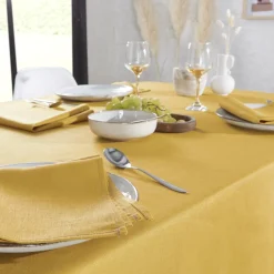 Serviette de table unie en polylin, Made in France, LA LILLOISE Safran
