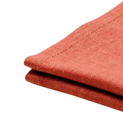 Serviette de table unie en polylin, Made in France, LA LILLOISE Tangerine