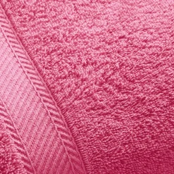 Serviette de toilette en coton CLAIRE 420g/m² personnalisable rose framboise