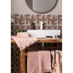 Serviette De Toilette Uni ZOE - Aubépine 50x100 cm