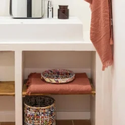 Serviette de toilette Zoé Sienne 50 x 100