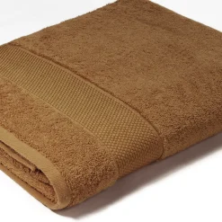 Serviette invité RANGER 620 g/m² - 40x60 + Serviette 56 x 100 cm - Cognac