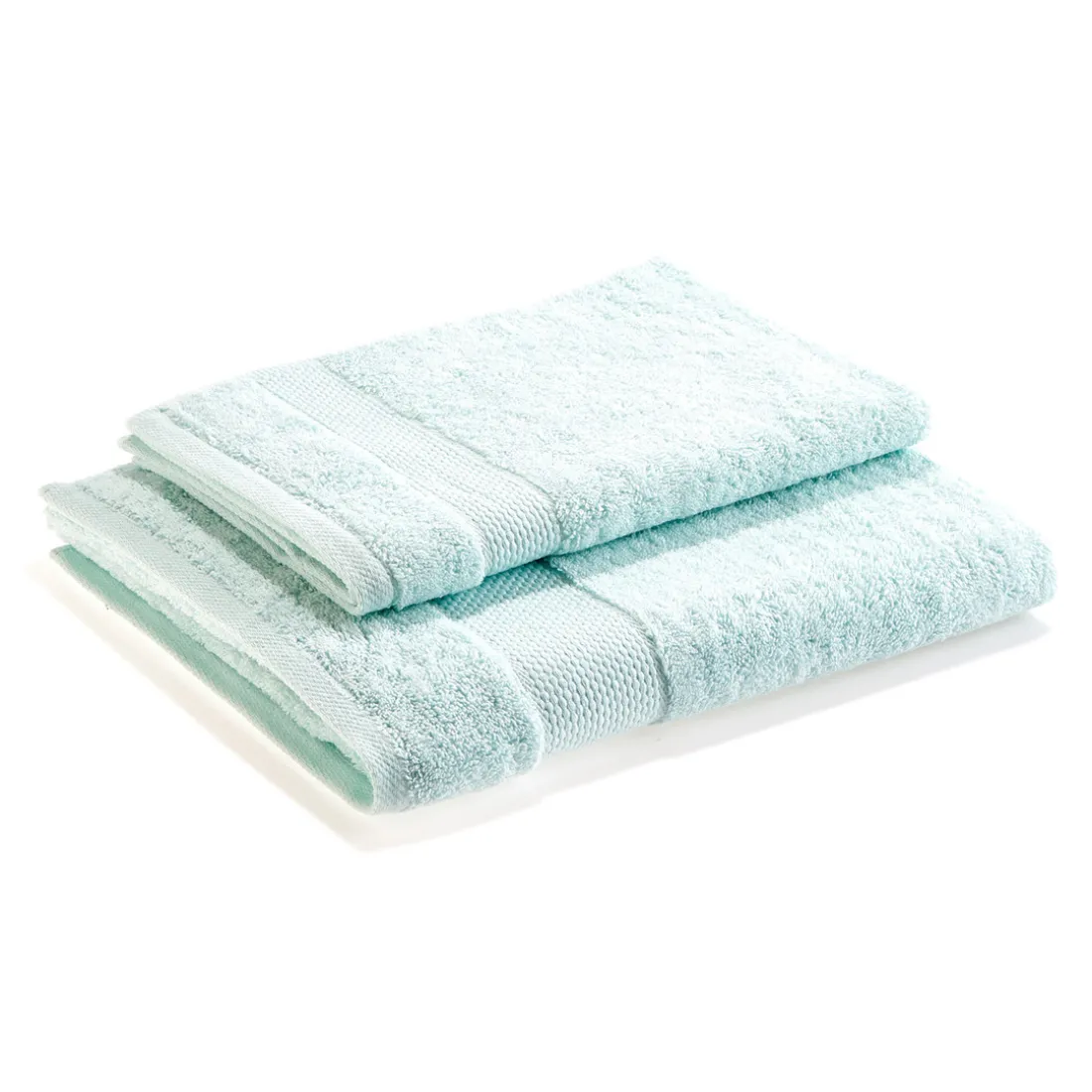 Serviette invité RANGER 620 g/m² - 40x60 + Serviette 56 x 100 cm - vert clair
