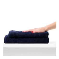 Serviette invité RANGER 620 g/m² - 40x60 + Serviette 56 x 100 cm - Bleu marine