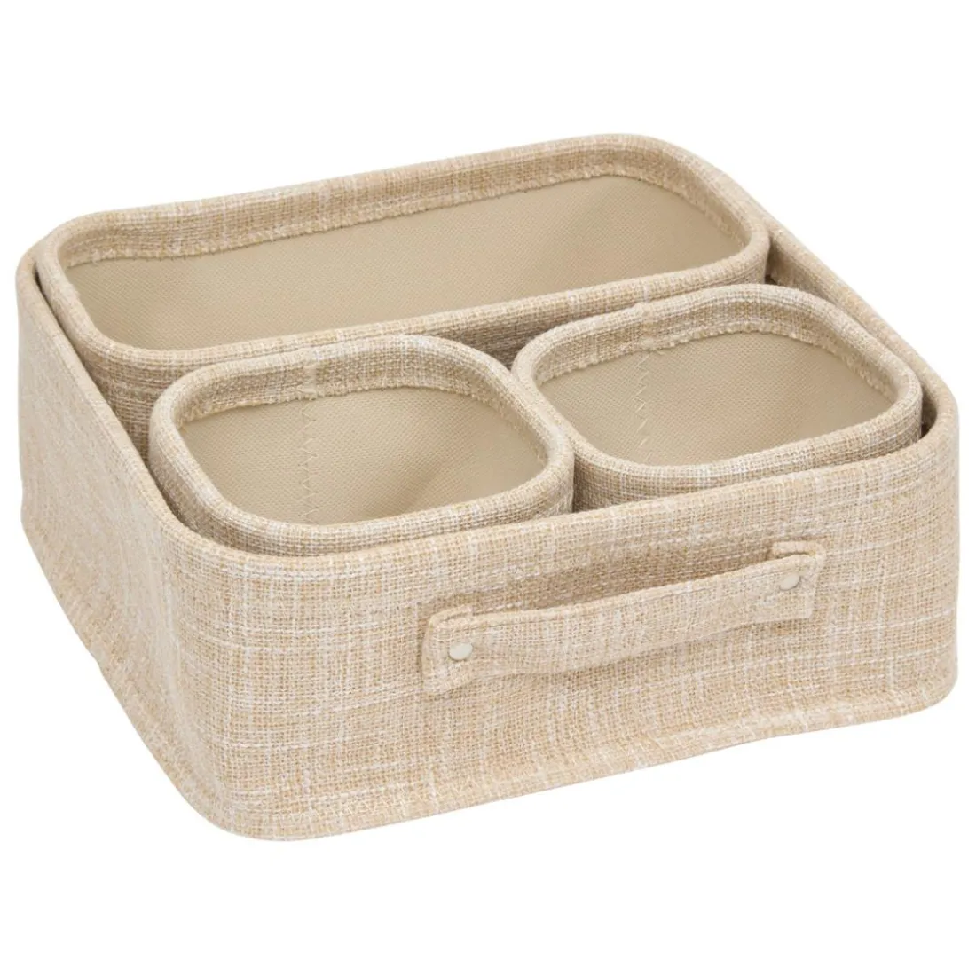 Set 4 paniers beige