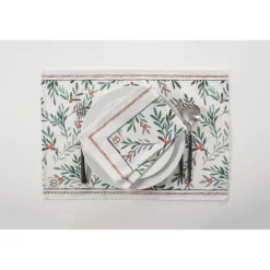 Set 2 serviettes Leaves