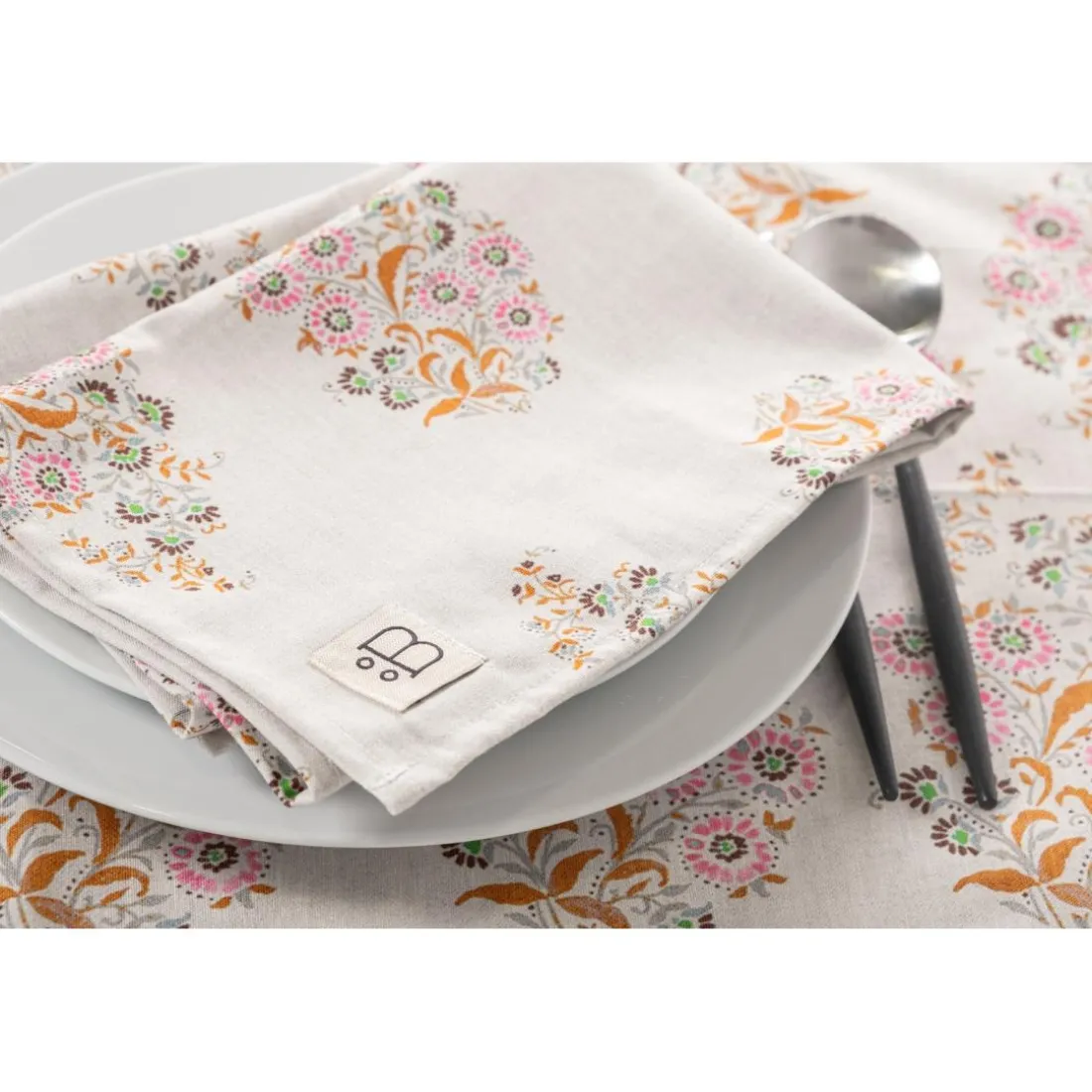 Set 2 serviettes Mali en coton