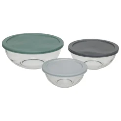 Set de 3 boîtes de conservation en verre
