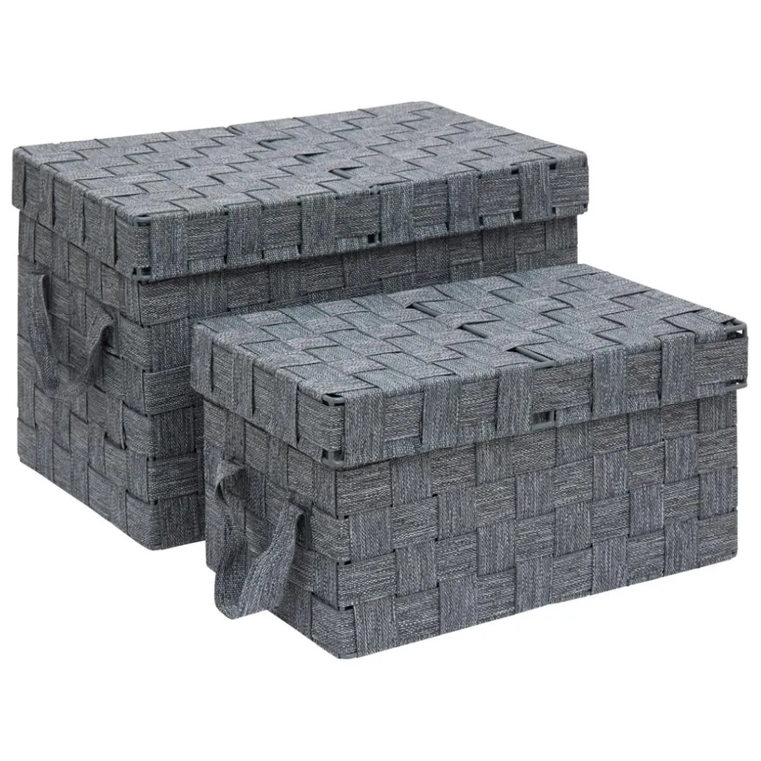 Set de 2 paniers Lise gris