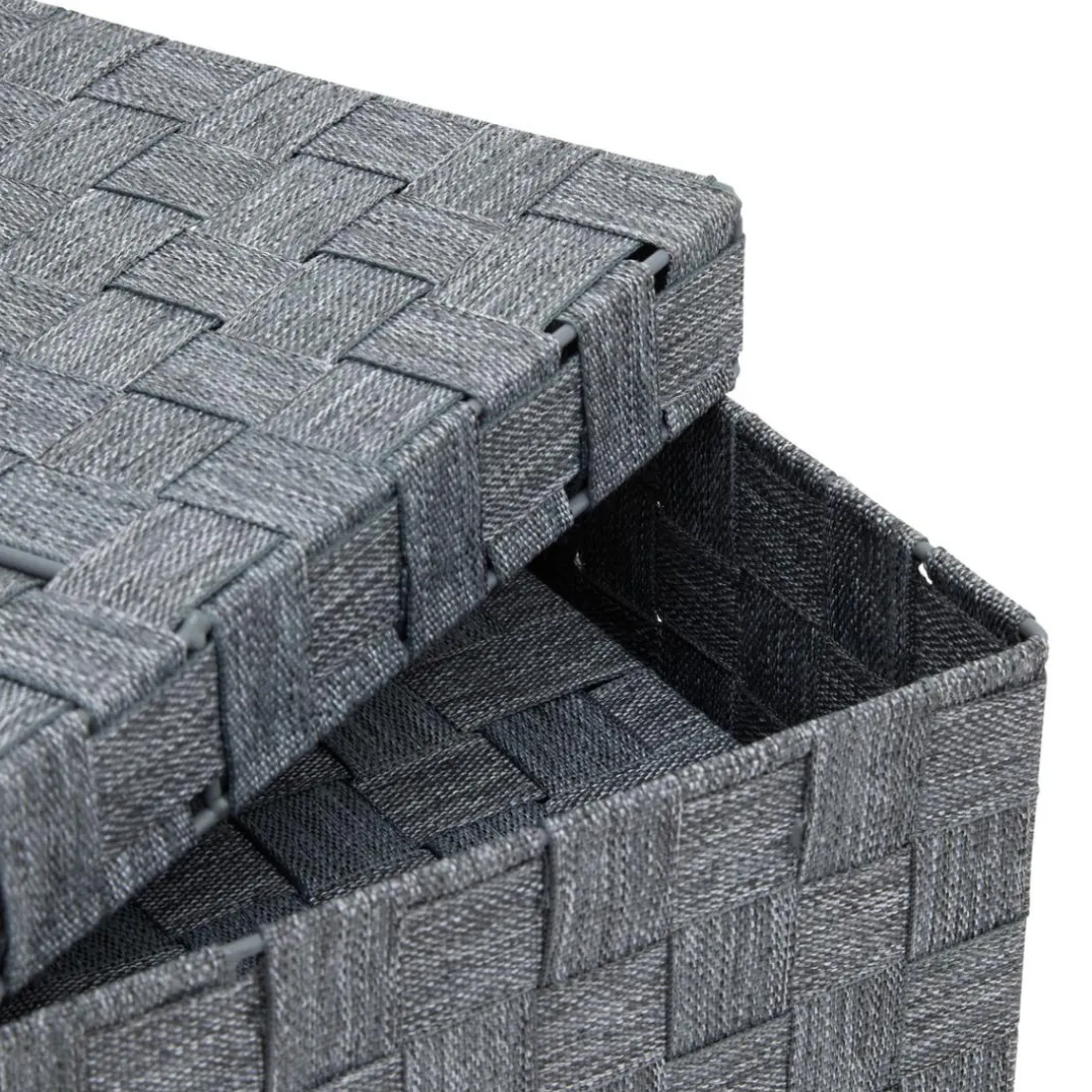 Set de 2 paniers Lise gris