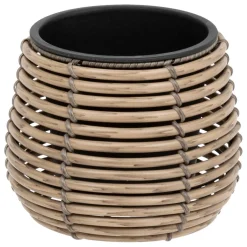 Set de 3 pots en plastique CAM - beige