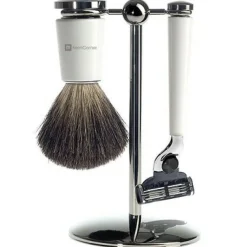 SET DE RASAGE 3 PIECES BLANC - Lames Mach 3®-Mencorner