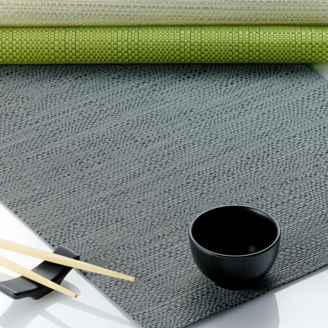 Set de table en PVC tissé Canna ivoire 33 X 45