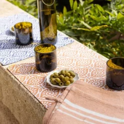 Set de table enduit Citrus recyclé Terracotta 33 x 48