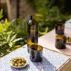 Set de table enduit Citrus recyclé Cobalt 33 x 48