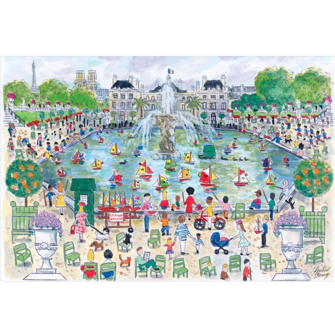 Set de table Jardin du Luxembourg Assortis 30 x 45