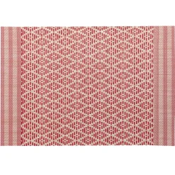 Set de table Kadra Naturel/rouge 33 x 45