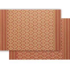 Set de table Kadra Rouge/or 33 x 45