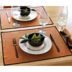 Sets de table 37x50 HONO orange en coton