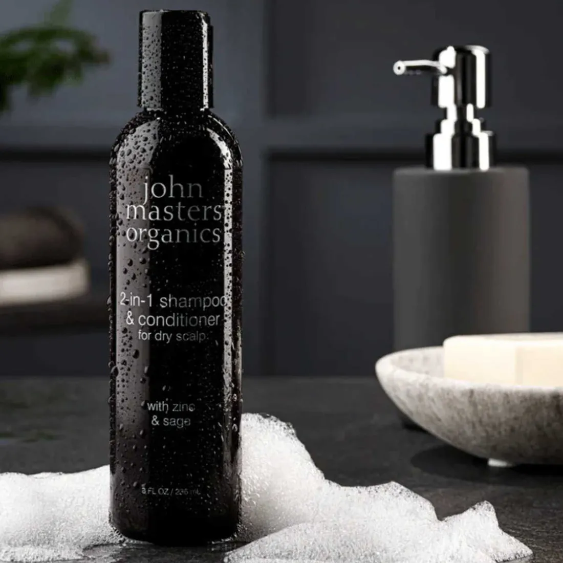 Shampoing et après-shampoing 2-en-1 zinc & sauge - John Masters Organics