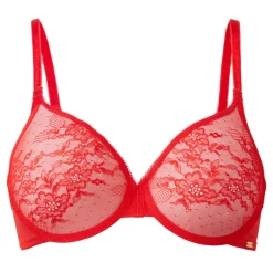 Sheer Bra rouge
