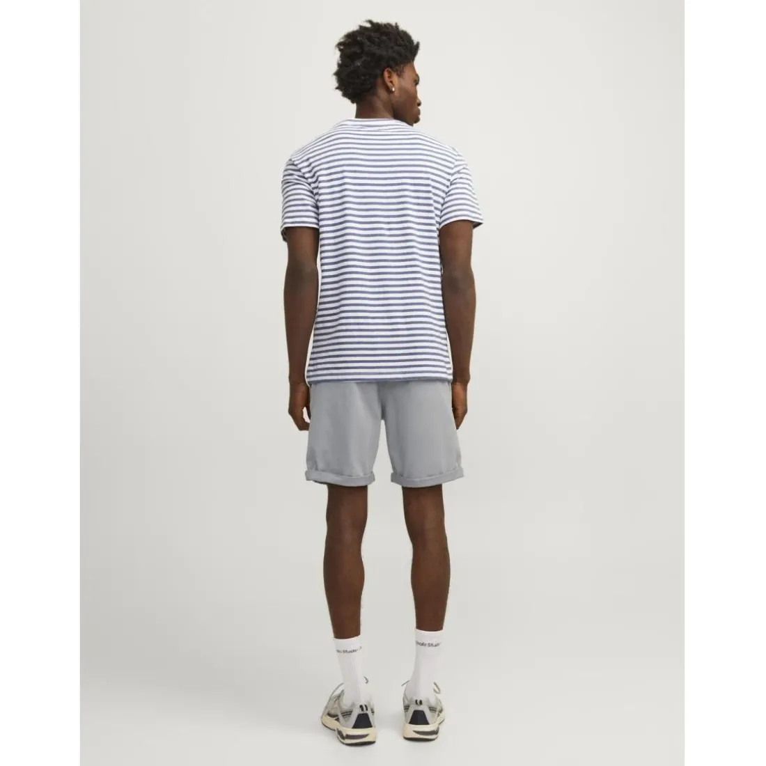 Short chino homme gris en coton Ian