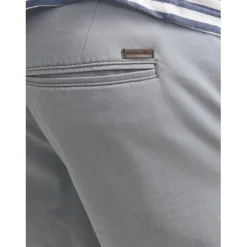 Short chino homme gris en coton Ian
