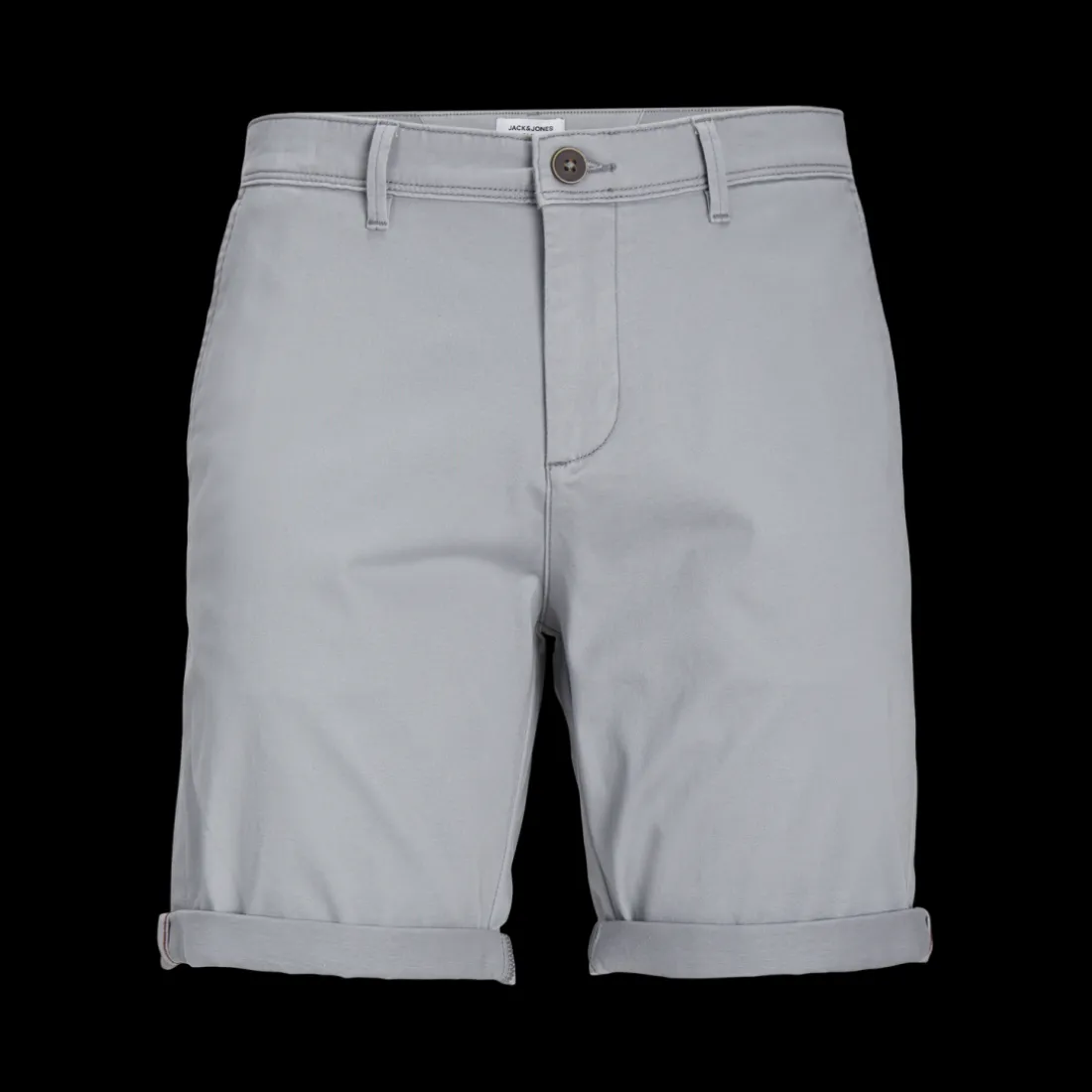 Short chino homme gris en coton Ian