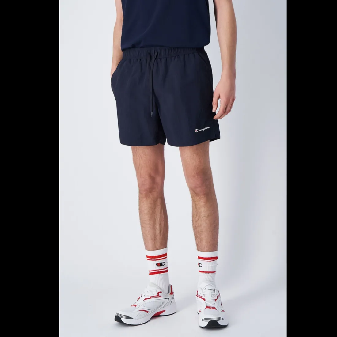 Short de plage bleu marine pour homme