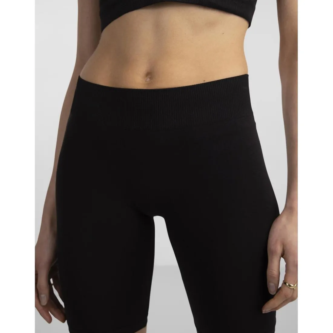 Short de pyjama noir Fleur