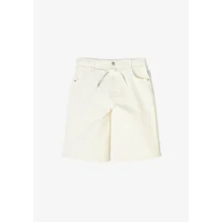 Short en jeans fille CARPUGI blanc Lola