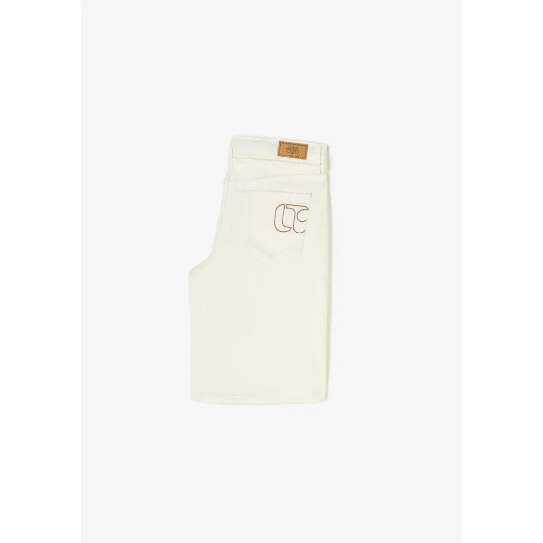 Short en jeans fille CARPUGI blanc Lola
