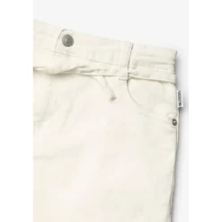 Short en jeans fille CARPUGI blanc Lola