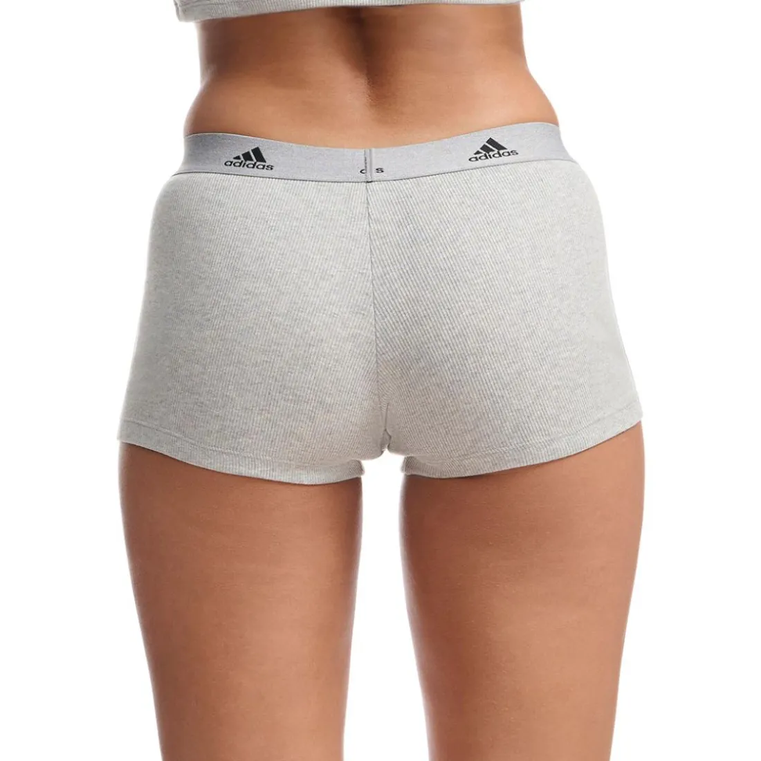 Short femme Active Flex Ribbed Adidas gris en coton