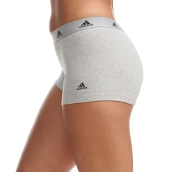 Short femme Active Flex Ribbed Adidas gris en coton