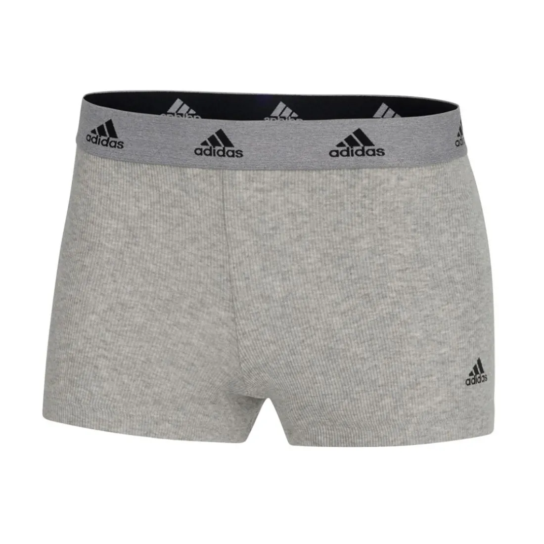 Short femme Active Flex Ribbed Adidas gris en coton