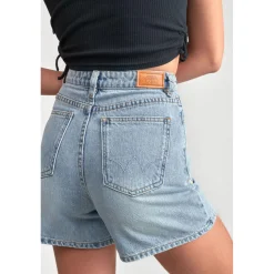 Short fille en jeans CAMGI bleu