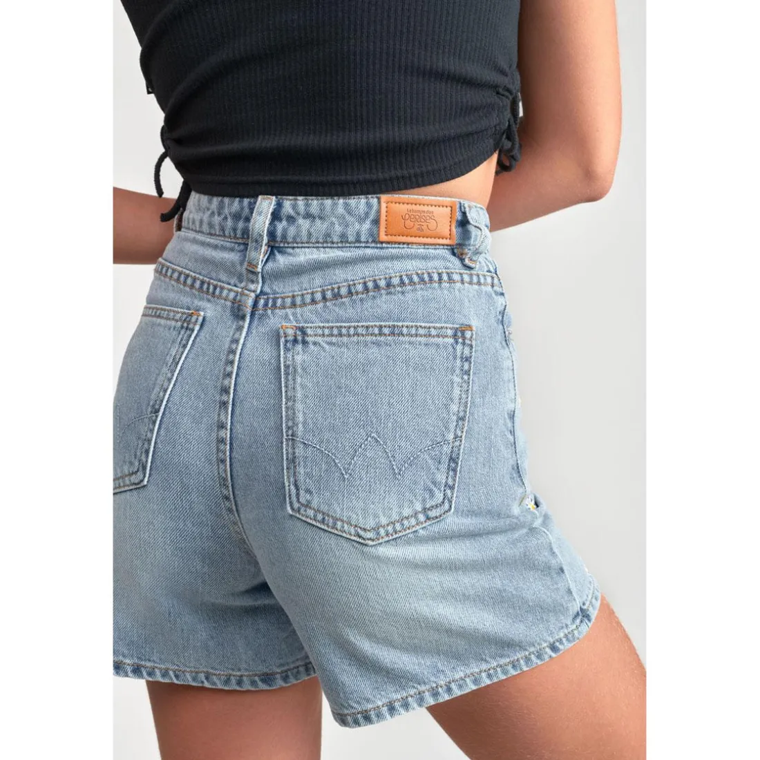 Short fille en jeans CAMGI bleu