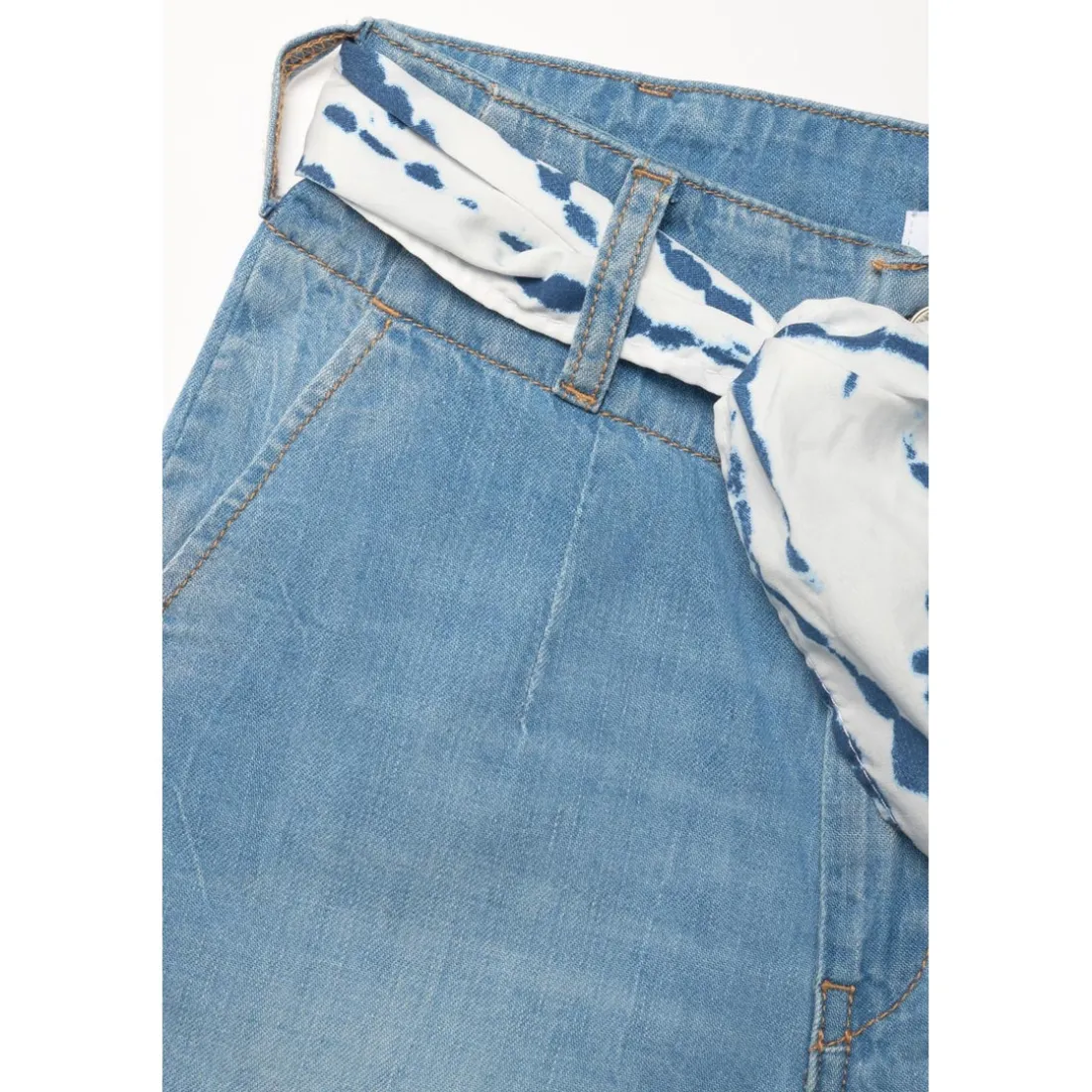 Short fille en jeans LOONA bleu