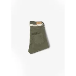 Short fille taille haute TIKO kaki