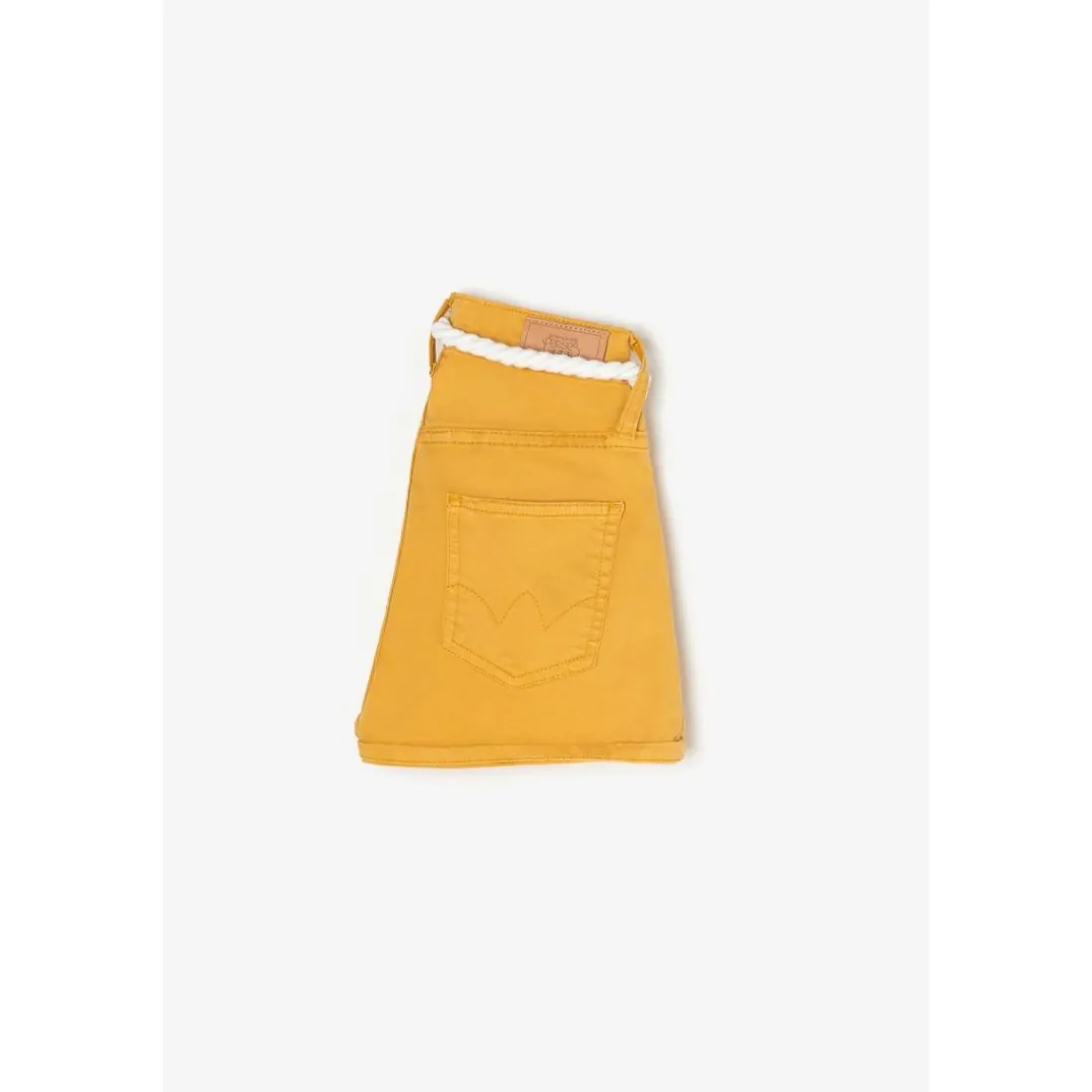Short fille TIKO moutarde en coton
