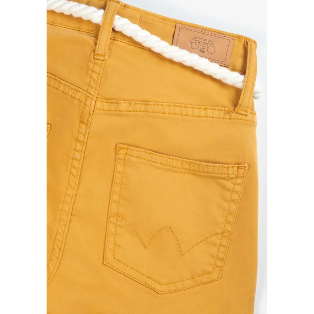 Short fille TIKO moutarde en coton