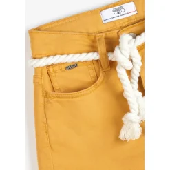 Short fille TIKO moutarde en coton